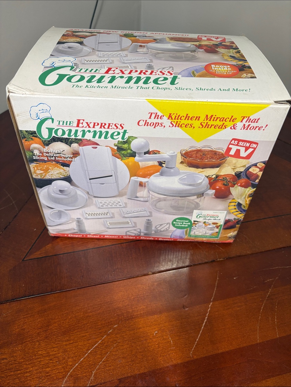 Express Gourmet Food Processor Chopper Slicer Shredder As Seen On TV NIB